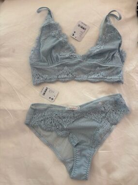 Free people Lace Bralette & Bikini Brief Set